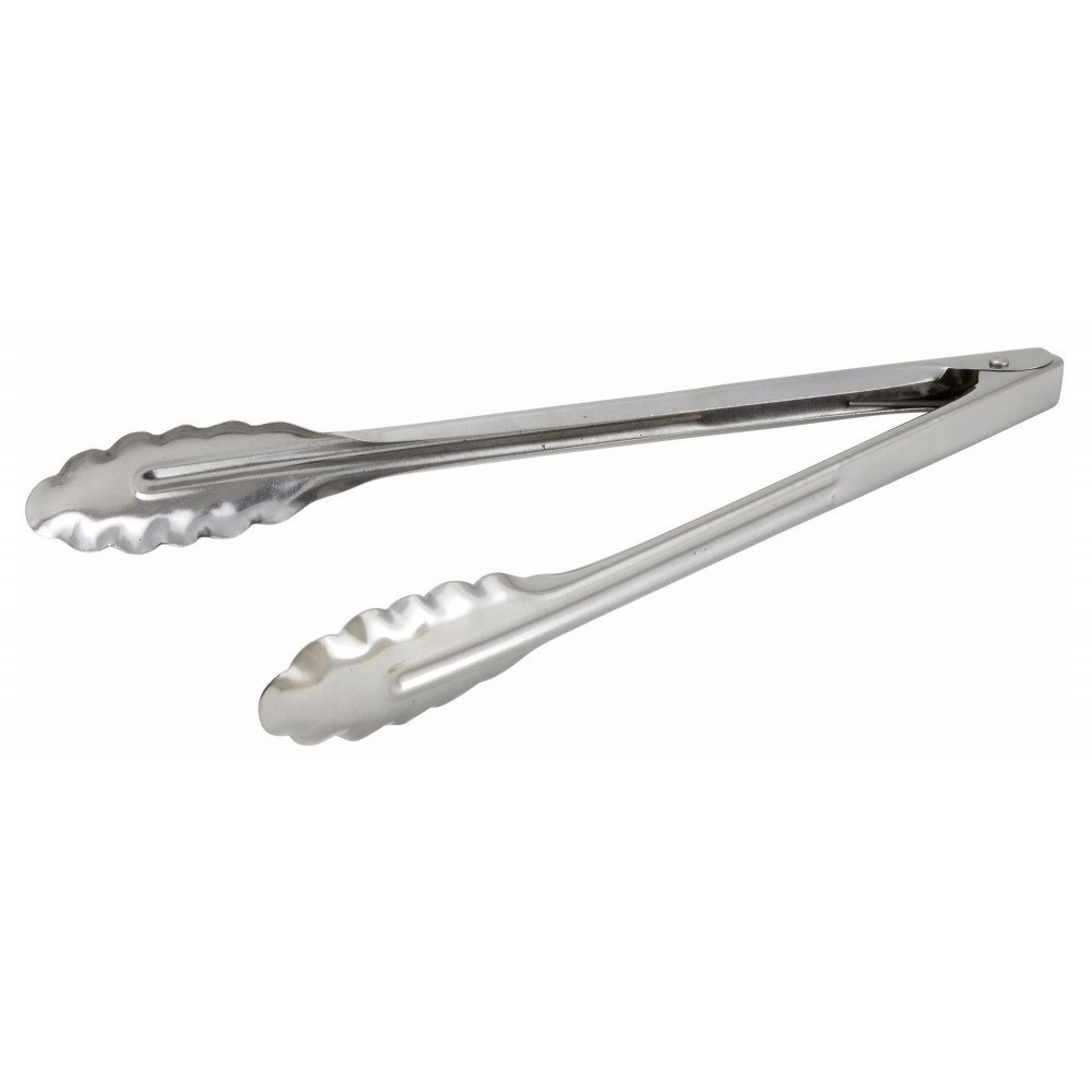 Tablecraft 4012BK Locking Tongs 12 Heat Resistant