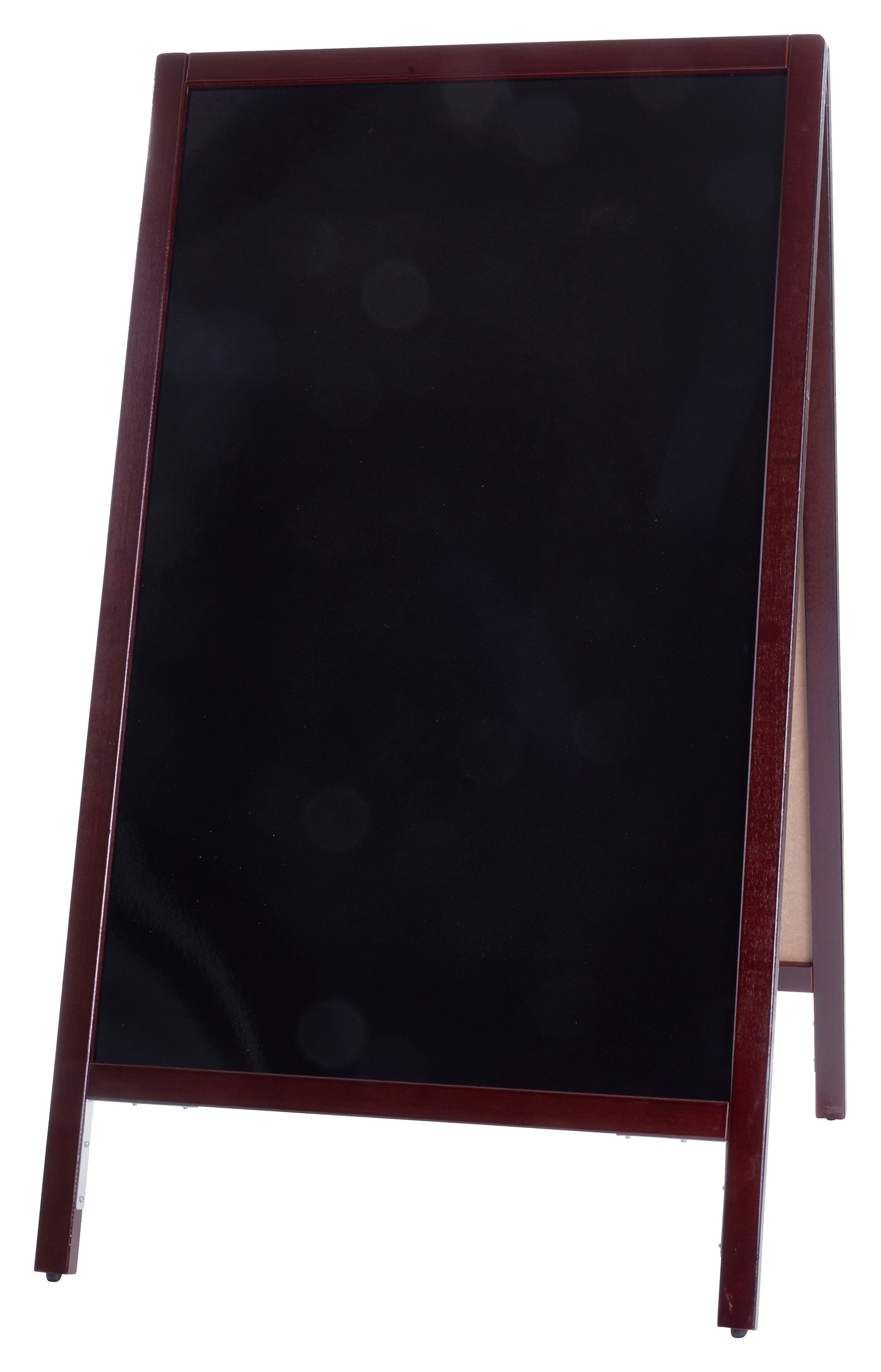 Aarco MA-1B 42 x 24 Cherry A-Frame Sign Board with Black Write