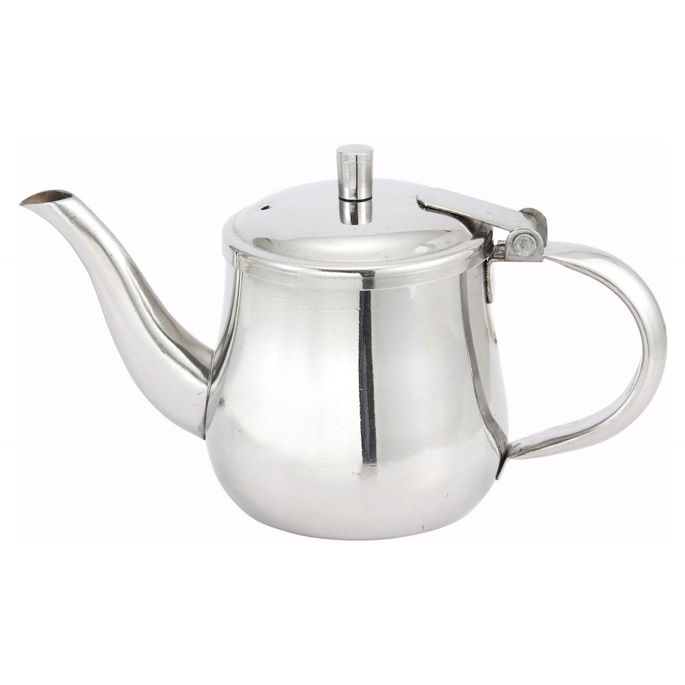 Stainless Steel 32 Oz. Gooseneck Teapot With Handle - LionsDeal