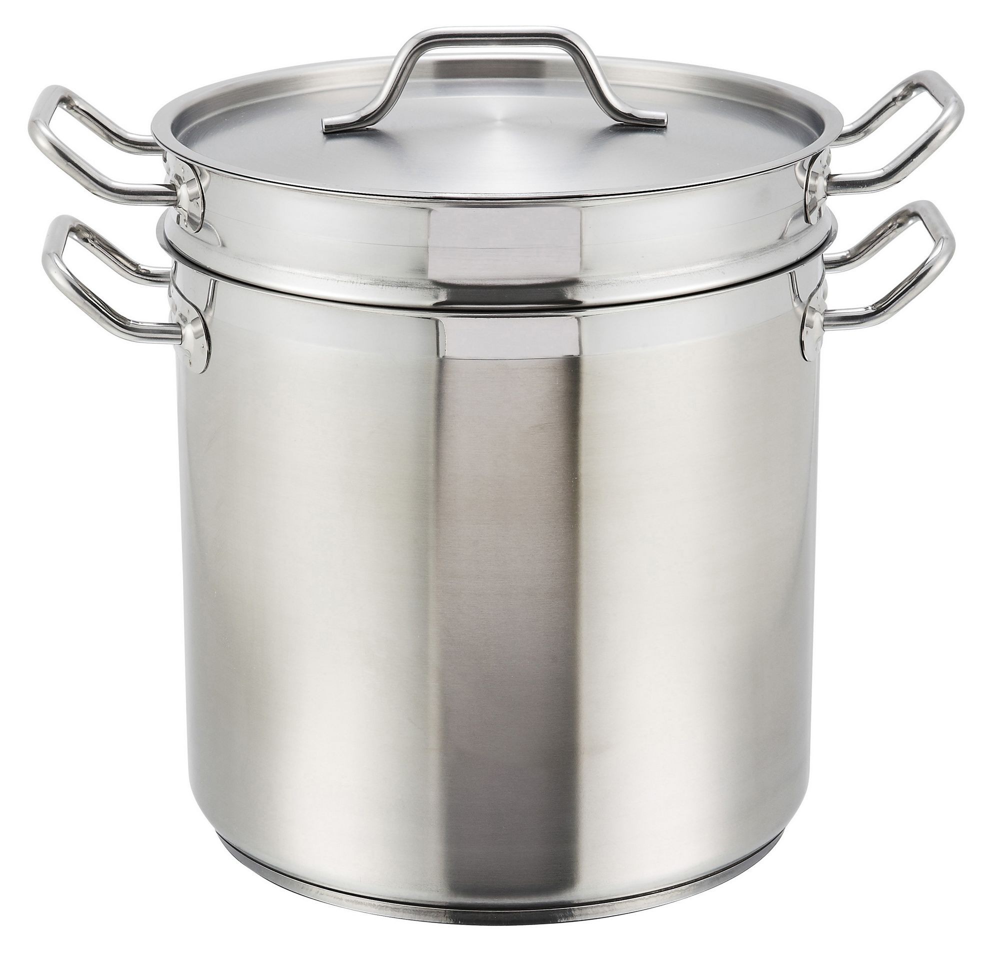 Stainless Steel 20-Qt Master Cook Steamer/Pasta Cooker With Cover (5 mm  aluminum core, NSF) - LionsDeal