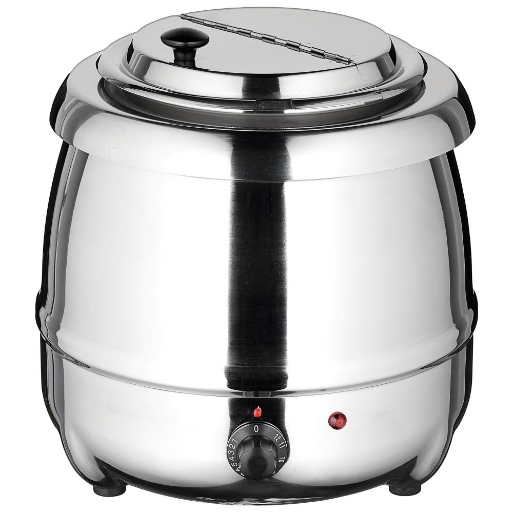 Winco ESW-70 Stainless Steel Soup Warmer 10 Qt.