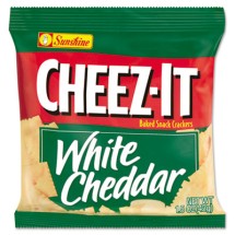 Sunshine Cheez-It Crackers ,White Cheddar Single-Serving Snack Bags, 8/Box