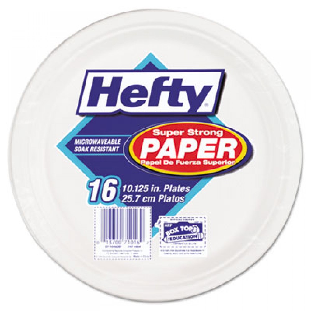 Hefty Plates, 3 Compartment, 10 1/8 In 16 Ea