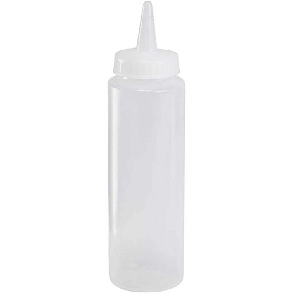 TigerChef Clear Plastic Wide-Mouth Squeeze Bottle 32 oz. - LionsDeal