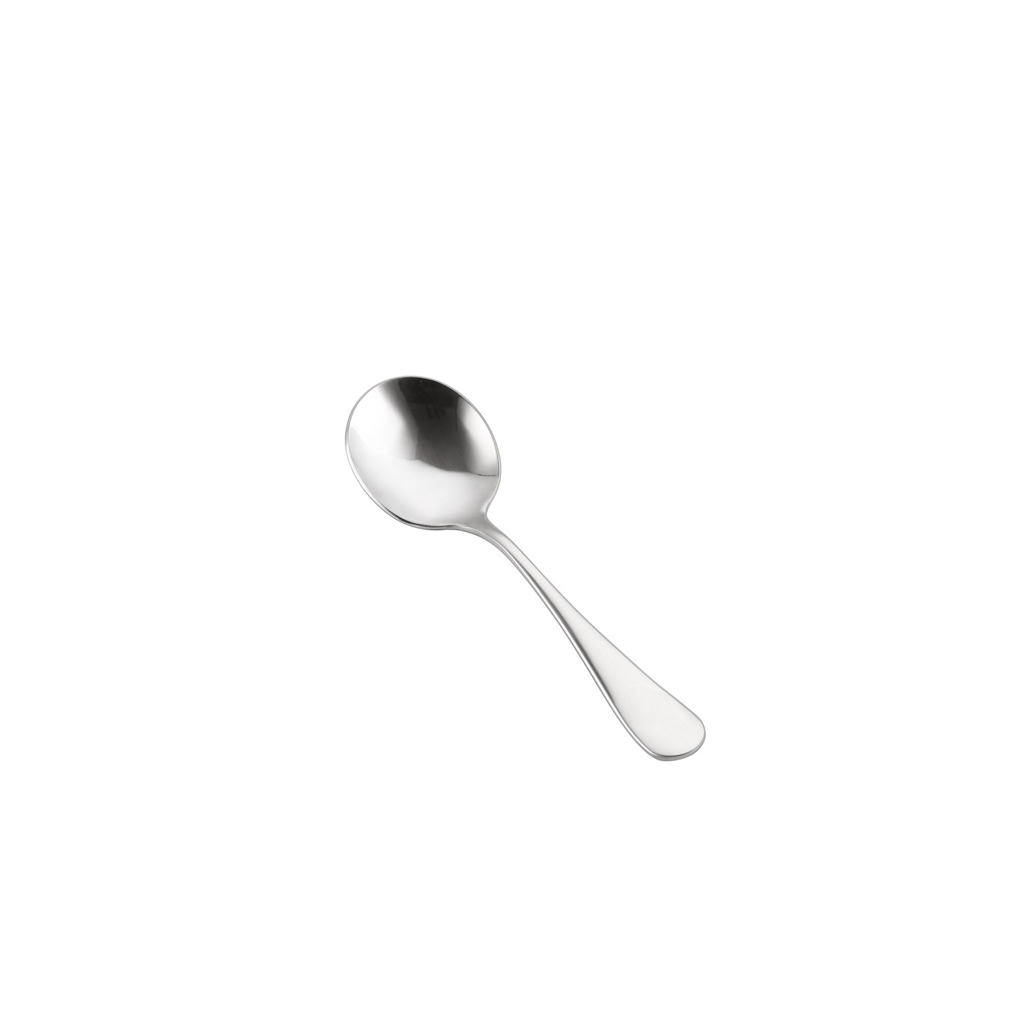 CAC China 3033-04 Tulip Bouillon Spoon, Extra Heavyweight 18/0, 6"