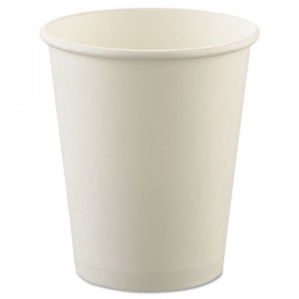 Solo Polycoated Hot Paper Cups, 16 oz, White