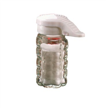 Paneled 3 Oz. Glass Salt Shaker With Mushroom Top - LionsDeal