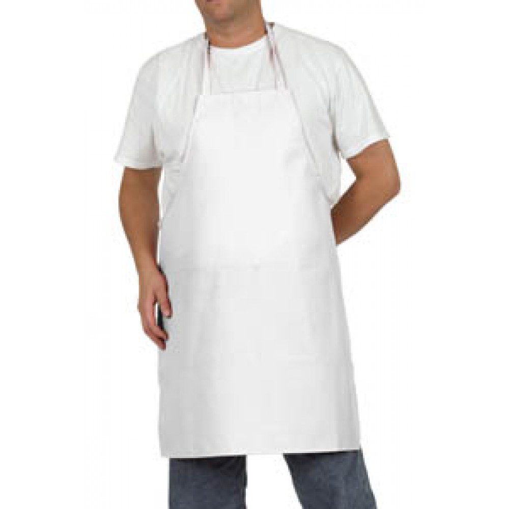 white cotton apron