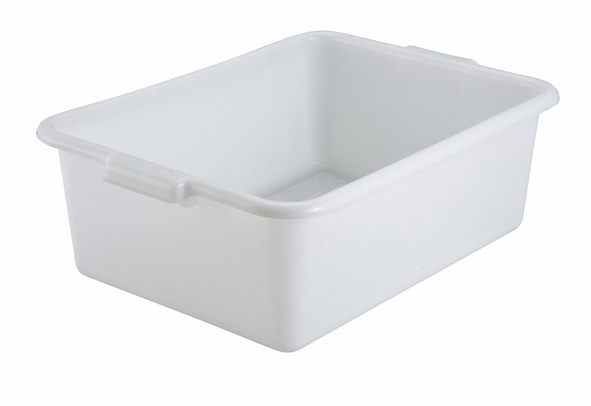 Winco PL-7W White Dish Box 20-1/4" x 15-1/2" x 7"