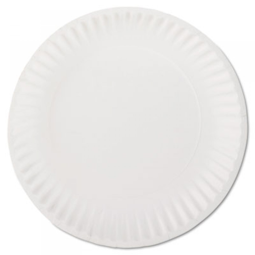 Chinet Classic Paper Plates, 8 3/4 dia, White, 125/Pack