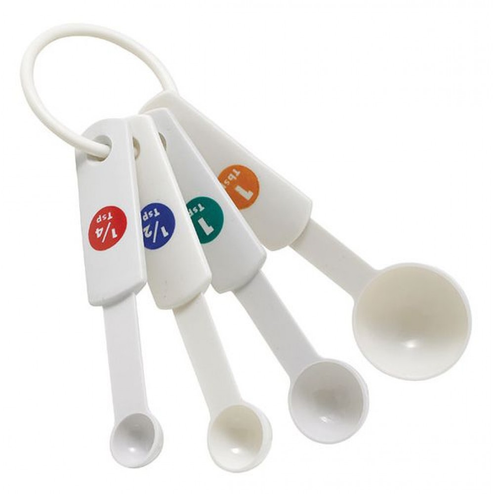 Norpro White Plastic Measuring Spoons (4-Piece) - Gillman Home Center