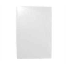 TableCraft CB1824WA White Polyethylene Cutting Board 18&quot; x 24&quot; x 1/2&quot;