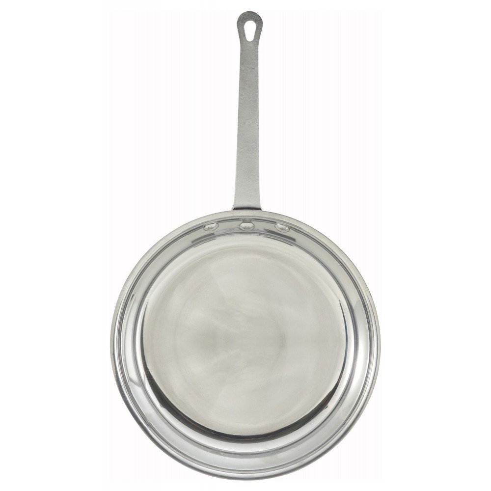 Winco (AFP-12A) Gladiator 12 Aluminum Fry Pan, Natural Finish