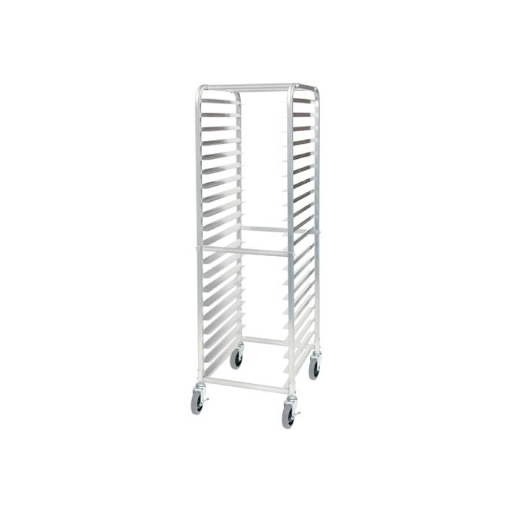 Winco ALRK-15 15-Tier Aluminum Sheet Pan Rack with Wire Slides and