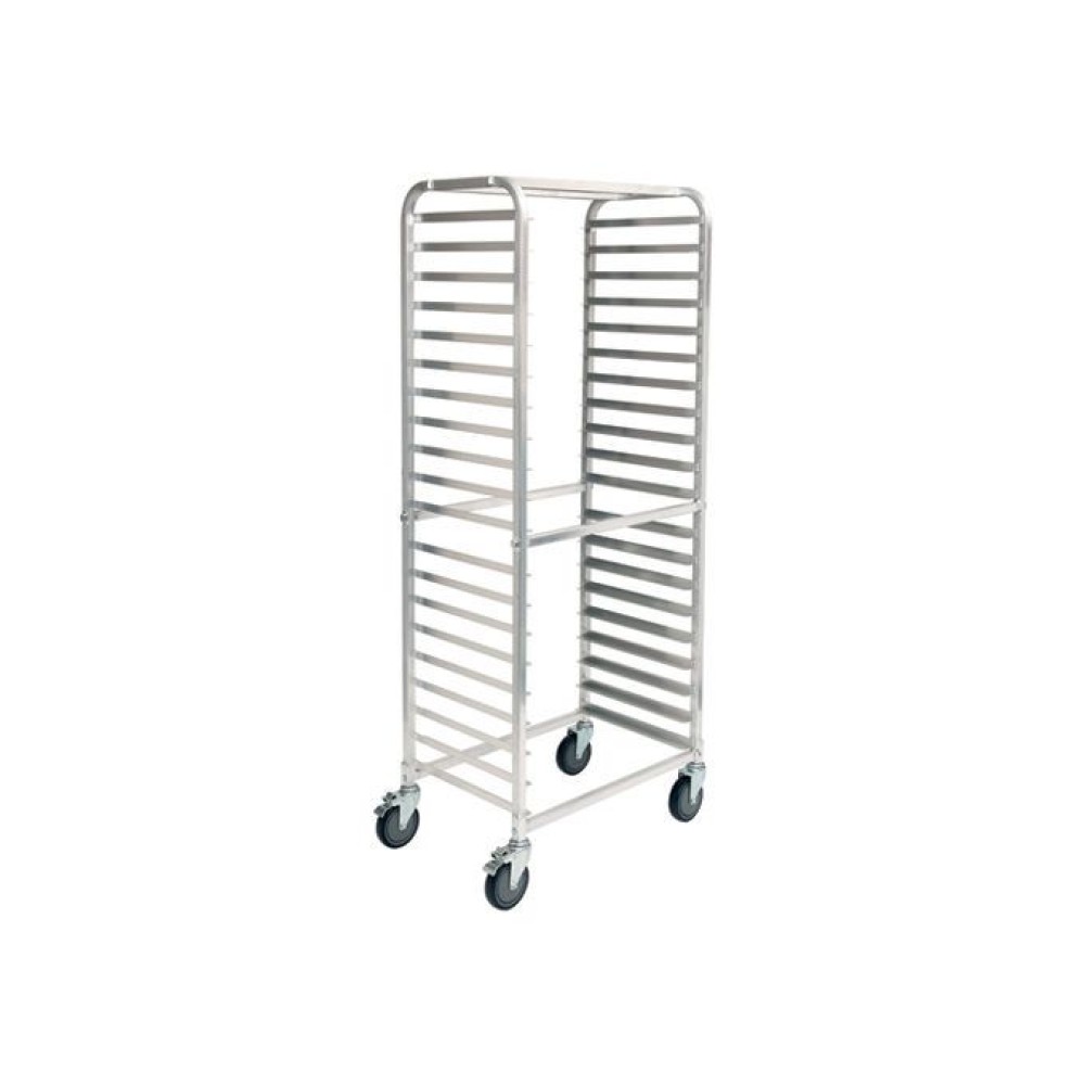 Winco ALRK-15 15-Tier Aluminum Sheet Pan Rack with Wire Slides and Hard Top  - LionsDeal