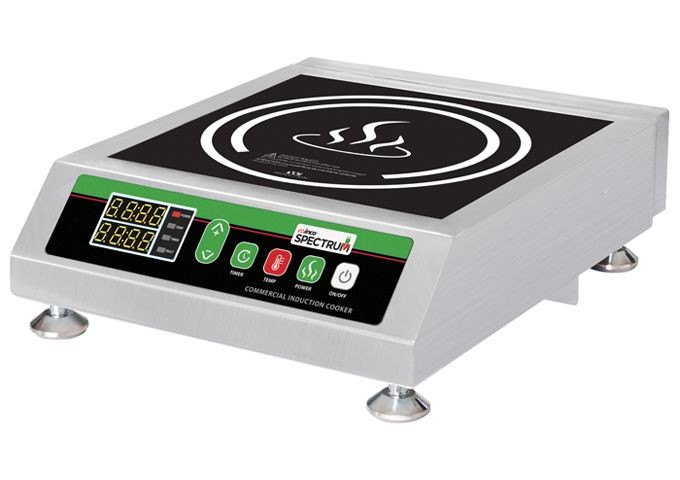 Winco EICS-34 Spectrum Commercial Countertop Induction Cooker, 240V