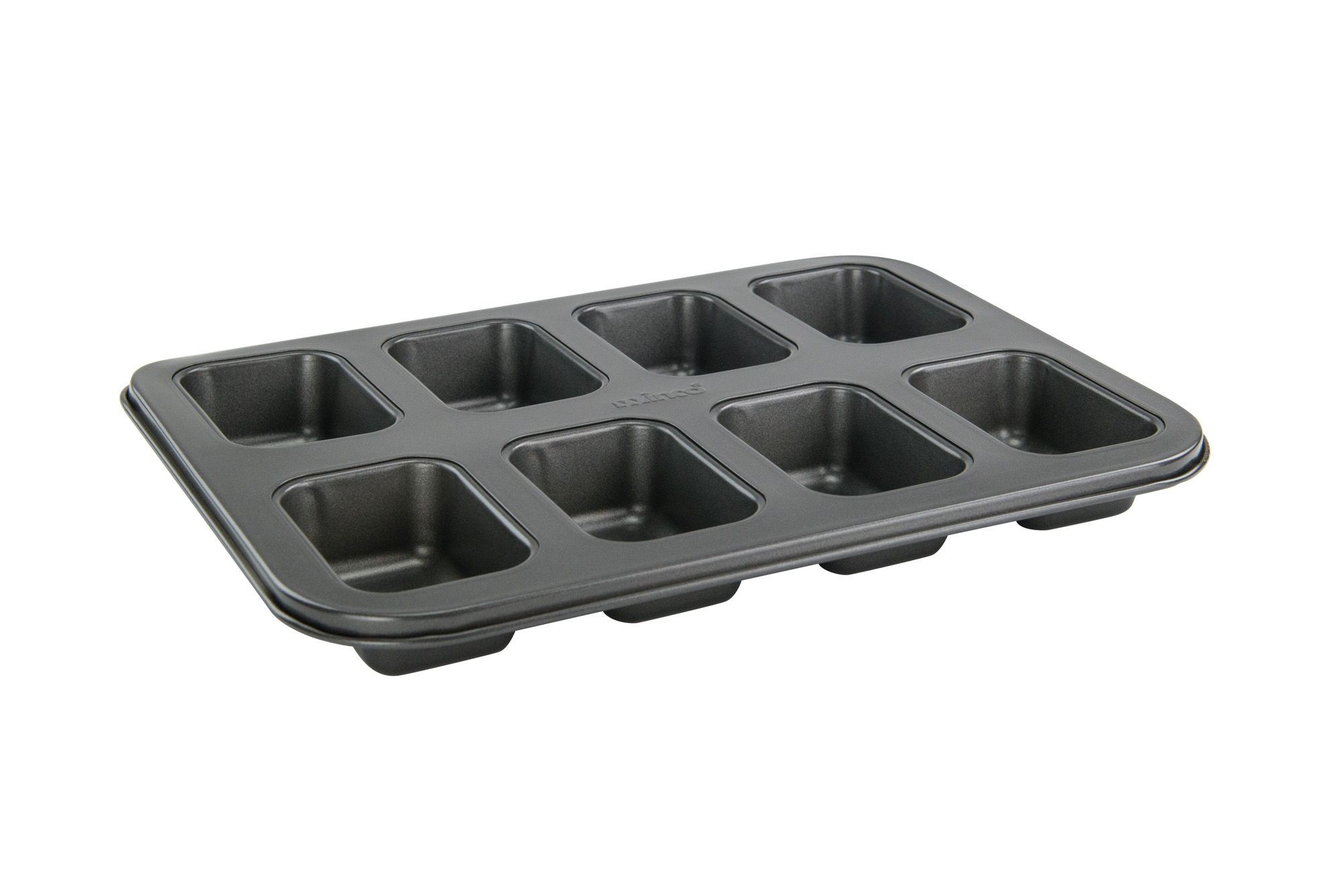 Winco HLF-8MN 8-Section Non-Stick Carbon Steel Mini Loaf Pan - LionsDeal