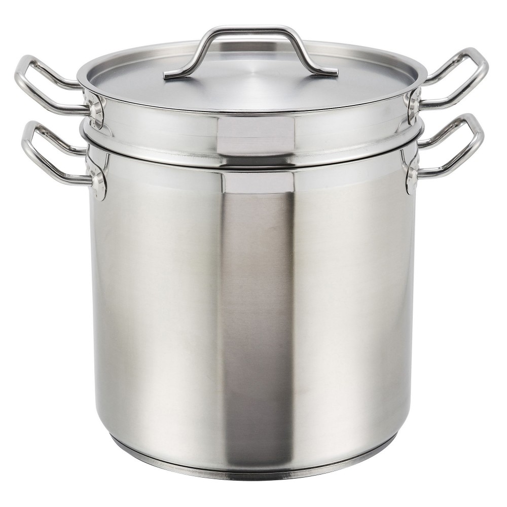 Stainless Steel 10-Qt Master Cook Sauce Pan With Cover (5 mm aluminum core,  NSF) - LionsDeal