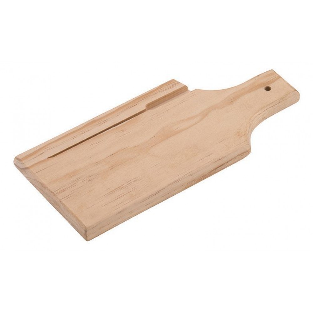 Tablecraft (79K) 13 x 7 1/2 Bread / Charcuterie Board with Knife Slot